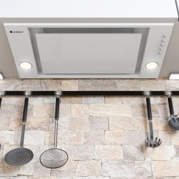 Globalo Design Desolero okap kuchenny 60 cm podszafkowy biały DESOLERO_60_3_WHITE