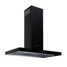 Globalo Design Lonatio Isola 90.3 Black okap kuchenny 90 cm wyspowy czarny LONATIO_ISOLA_90_3_BLACK
