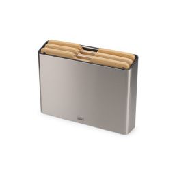 Joseph Joseph Folio zestaw desek do krojenia 3 szt w bloku beżowy-stal 60229