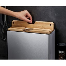 Joseph Joseph Folio zestaw desek do krojenia 3 szt w bloku beżowy-stal 60229