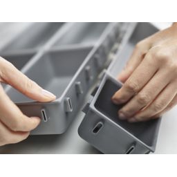 Joseph Joseph Drawer Blox organizer do szafki modułowy siedmioelementowy szary 85199