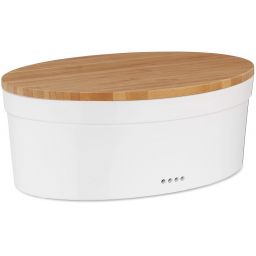 Kela Salena chlebak 36,5x23,5 cm biały/bambus 12064