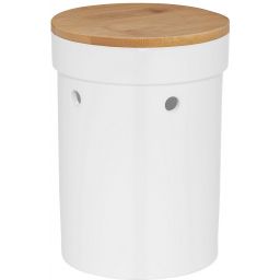 Kela Salena pojemnik do przechowywania 20,5x15 cm biały/bambus 12067
