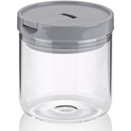 Kela Arik pojemnik do przechowywania 0,6 l szkło przezroczyste/szary 12107
