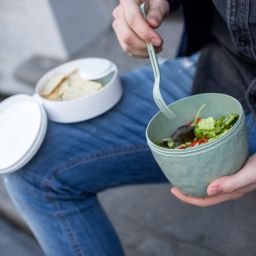 Koziol Bentobox L pojemnik śniadaniowy zestaw 3 szt zielony 3198668