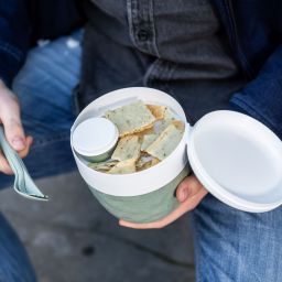 Koziol Bentobox L pojemnik śniadaniowy zestaw 3 szt zielony 3198668