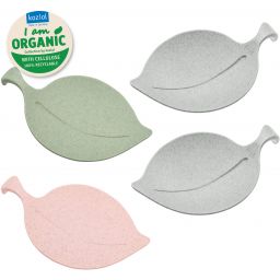 Koziol Leaf-On zestaw podstawek zielony/szary/różowy 3556317