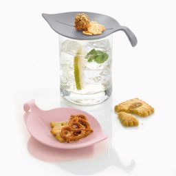 Koziol Leaf-On zestaw podstawek zielony/szary/różowy 3556317