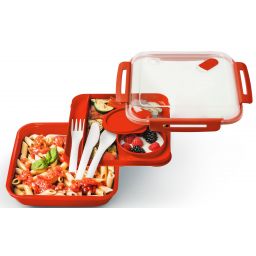 Rotho Memory pojemnik do przechowywania 1,1 l czerwony 1009302792