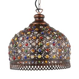 Eglo Jadida lampa wisząca 1x60 W brąz antyczny 49764