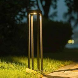 Abigali Qube lampa stojąca zewnętrzna 1x7W LED czarna GLQ600WW