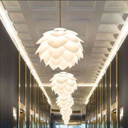 Abigali Cone lampa wisząca 1x40W biała CHUW-E27