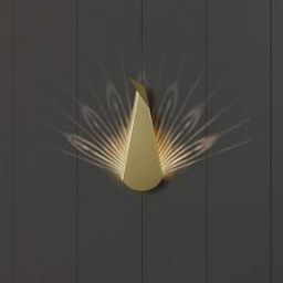 Abigali Origami Pawn kinkiet 1x3W LED złoty PAWN-G
