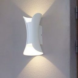 Abigali White kinkiet zewnętrzny 2x5W LED biały KMW2X5WW