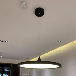 Abigali Disc lampa wisząca 1x16W LED czarna/biała CHUA-16W-NW