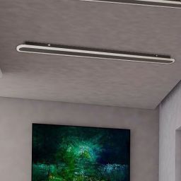 Abigali Interior lampa podsufitowa 1x28W LED czarna/biała WALL-1M-BLACK