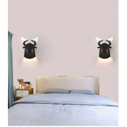 Abigali Origami Bull kinkiet 1x6W LED czarny BULL-B