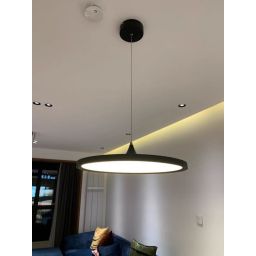 Abigali Disc lampa wisząca 1x16W LED czarna/biała CHUA-16W-NW