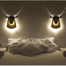 Abigali Origami Deer kinkiet 1x6W LED czarny DEER-B