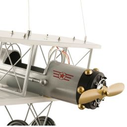 Abigali Plane lampa wisząca 1x80W LED srebrny DOUBLE-WING-PLANE