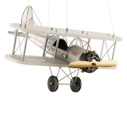 Abigali Plane lampa wisząca 1x80W LED srebrny DOUBLE-WING-PLANE