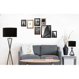 Abigali Sand Glass lampa stojąca 1x40W czarna FSG-B-E27
