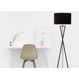 Abigali Sand Glass lampa stojąca 1x40W czarna FSG-B-E27
