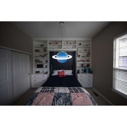 Abigali Glob lampa wisząca 1x48W LED niebieska GLOB