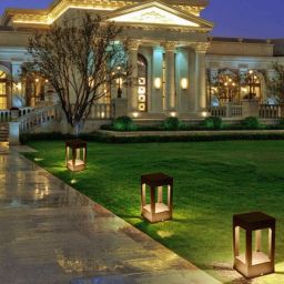 Abigali Qube lampa stojąca zewnętrzna 1x5W LED czarna GLQ200WW