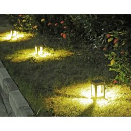 Abigali Qube lampa stojąca zewnętrzna 1x5W LED czarna GLQ200WW