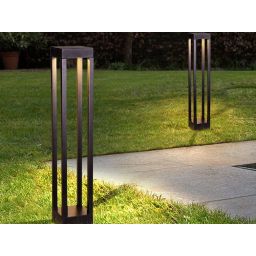 Abigali Qube lampa stojąca zewnętrzna 1x7W LED czarna GLQ600WW