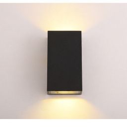 Abigali Modern kinkiet zewnętrzny 2x3W LED czarny KM2X3WW