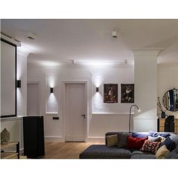 Abigali Modern kinkiet zewnętrzny 2x3W LED czarny KM2X3WW