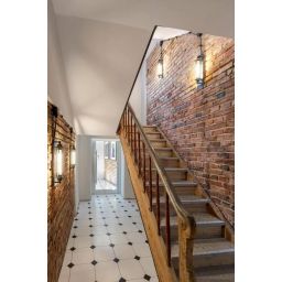 Abigali Retro Loft kinkiet 1x40W czarny KR-E27