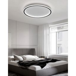 Abigali Modern plafon 1x36W LED czarny/biały MD1803-R50-Y