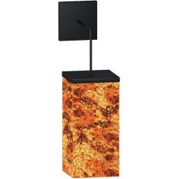 Abigali Marble Stone kinkiet 1x7 W czarny-brązowy MWLS-6617-606R