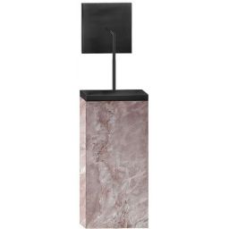 Abigali Marble Stone kinkiet 1x7 W czarny-brązowy MWLS-6617-606R