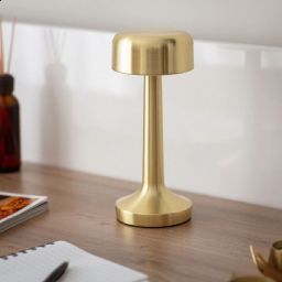 Abigali Glamour lampa stołowa 1x3 W złota ABIGALI-TL-USB-CCT-RS