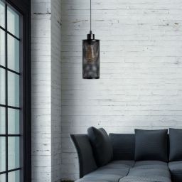 Abigali Retro lampa wisząca 1x8 W czarna ABIGALI-ZAE27