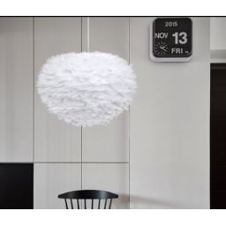 Abigali Feather lampa wisząca 1x40W biała CHUF-E27