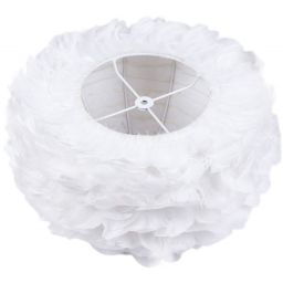 Abigali Feather lampa wisząca 1x40W biała CHUF-E27