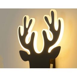 Abigali Origami Deer kinkiet 1x3W LED czarny/biały DEER-2-B