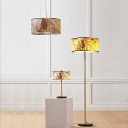 Abigali Marble Stone lampa wisząca 1x40 W złota-marmur MPLR-6631-601