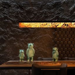 Abigali Marble Stone lampa wisząca 1x30 W czarna-brązowa MPLS-6602-606R