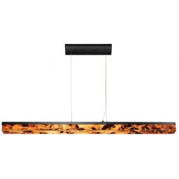 Abigali Marble Stone lampa wisząca 1x30 W czarna-brązowa MPLS-6602-606R