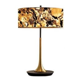 Abigali Marble Stone lampa stołowa 1x40 W złota-szara MTLR-6630-601B