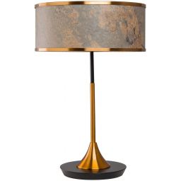 Abigali Marble Stone lampa stołowa 1x40 W złota-szara MTLR-6630-601B