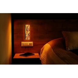 Abigali Marble Stone kinkiet 1x6 W czarny-brązowy MWLS-6616-606R