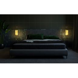 Abigali Marble Stone kinkiet 1x7 W czarny-beżowy MWLS-6617-607Y