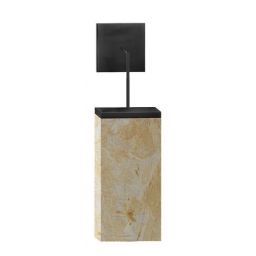 Abigali Marble Stone kinkiet 1x7 W czarny-beżowy MWLS-6617-607Y